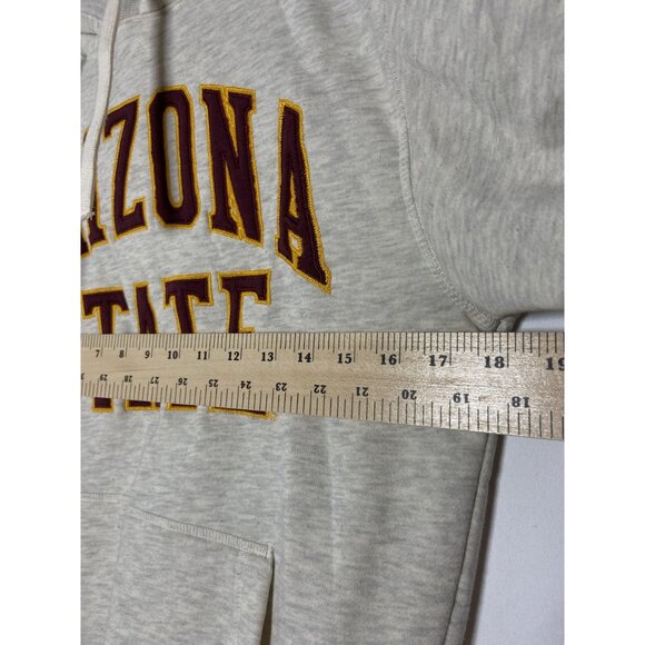 Vintage Arizona State University League Hoodie Small Gray & Maroon sz Small - Picture 12 of 15